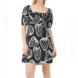 Compañia Fantastica Short Strawberry Print Dress